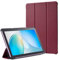 Custodia per tablet Amazon Fire HD 10 e Fire HD 10 Plus (compatibile con l'11a generazione 2021), BHHB pieghevole tablet cover ultra leggera slim shell stand cover auto wake/sleep -Vino rosso