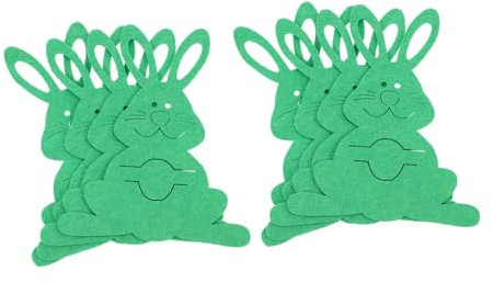 Milisten 8st Kaninchen Bestecktasche Silverware- Utensilienhülle Für Messer Osterhasen-ausstecher Geschirrtasche. Osterhasen Bestecktasche Osteressen Besteckbeutel Keks Korb Vlies