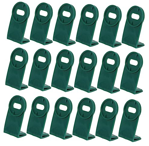 BESPORTBLE 50pcs Aluminium Greenhouse Fixing Clip Hangers Mini L-Shaped Hooks for Hanging Plants Flower Pot Pegs Wire Cable Organiser PP Greenhouse Clamps Garden Tool Accessories