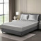 Luowei Satin Spannbettlaken Boxspringbett 180x200cm Sommer Bettlaken Hellgrau Seidig Seide Kühlend Microfaser Spannbetttuch 180x200 Weich Maschinenwaschbar für Hohe Matratze bis 25-30 cm