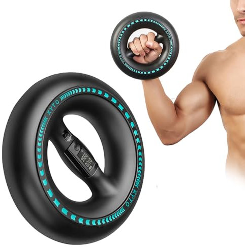 YWNYT Handgelenk-Gyro-Ball, Digitalanzeige, Armtrainer, Handverstärker, Unterarmtrainer, Power-Handgelenk-Ball für starke und straffe Arme und Schultern, Fitnessgeräte