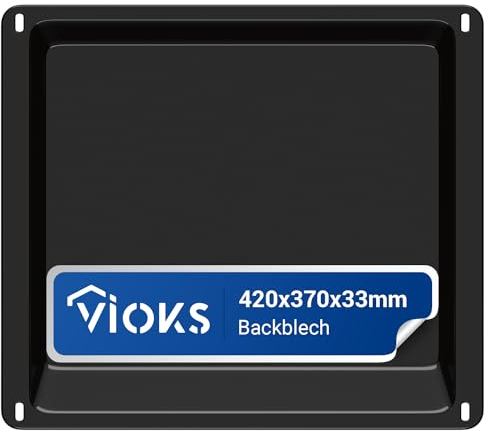 VIOKS Teglia da forno, 42 x 37 cm, ricambio per teglia AEG Electrolux 353193922/5, teglia profonda per forno Zanussi AEG