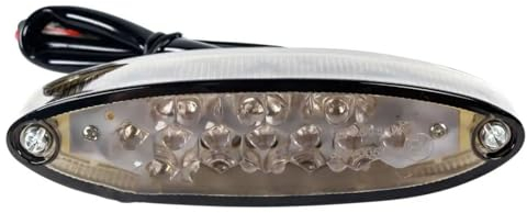 Universal 28-LED Smoked Rear Tail Light Brake Number License Plate Lamp Motorcycle ATV Quad Street Bike Lighting