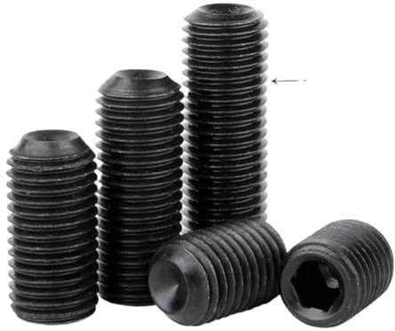 SOPHIASS 2~20 pz M6 M8 M10 M12 916 Filettatura Fine Vite di Fermo Nero 12.9 Acciaio Inox Esagonale A Esagono Incassato Grani Viti Passo 0.75/1/1.5mm (Size : M6x0.75x6mm-20pcs)