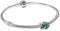 PANDORA Damenarmband Geschenk-Set Grüne Monstera-Blätter Silber 68313-20 20 cm