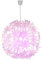 GLOBO Pendelleuchte Blumenmuster Deckenlampe hängend weiß rund Deckenlampe Blume LED, Fernbedienung RGB Farbwechsel dimmbar, 1x 9W 1x806lm 3000K, D 60 cm, Schlafzimmer