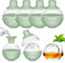 4 Pack Large Silicone Ice Cube Tray for Whiskey with 2-in-1 Funnel Lid - 6 cm Round Ice Cube Moulds for Cocktails Bourbon - Easy Release - Perfectly Round