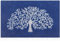 AOAOPQ Funny Outside Home Entry Mats Entryway for Bedroom Shoe Scraper Non Slip Mats for Front Home Door Outside Tree of Life 60 * 90 Blue Mats