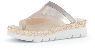 Gabor Damen Pantoletten, Frauen Slipper,Best Fitting,Slip-ons,Backless Slipper,Gartenschuhe,Sommerschuhe,sommerclogs,Oak Kombi,39 EU / 6 UK