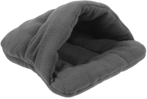 COLLBATH Warmes Haustierbett Xs Für Hunde Und Katzen Mit Gepolstertem Baumwollkissen Kuschelige Hundedecke Und Schlafsack Ideal Für Welpen Kätzchen Und Kleine Haustiere Waschbar Grau