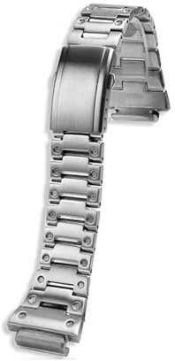 BHMIRUI DW-H5600 Uhrenarmband aus massivem Edelstahl, kompatibel mit Casio G-SHOCK H5600MB/EX, Metallarmband, Silber, Schwarz, for Herren, modifiziertes Armband mit Werkzeug(Silver)
