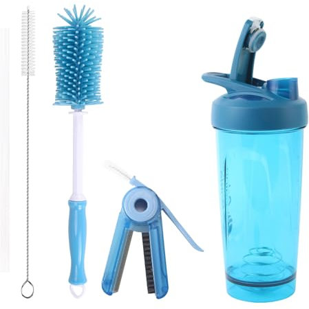 Bottle Cleaning Brush Compatible with Blender,Multi-Functional Bottle Cleaner for Blender, 3 in 1 Brush Compatible with Blender Bottle Shake,3PCS Cleaner Kit