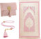 Générique Coffret Cadeau de Tapis de Priere Musulman avec Saccoche Chapelet en Perle SWAK et musc Offert (Rose)