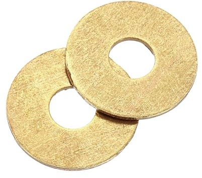 QUARKZMAN 20 Stück Unterlegscheiben Set, M6 x 18mm x 0.8mm Messing Ring Beilagscheiben Sortiment, Flach Sicherungsscheiben Dichtungsring Metallscheiben für Schrauben Bolzen Muttern