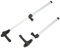 Alomejor 2 PCS STROOD Solo della Finestra STUDI ALLUMINO ALLUMINO Supporto per Il Motore di RIBLAMENTO di Motore di ELATA Estrazione per I Veicoli di Grandi