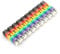 Gegong Cable Number Marker Tubes, Clip-on Wire Labels, Color-Coded Cable Tags, Electrical Identification Set, Digital Coding Sleeves (100PCS KCM-6MM 6 Square Meters)