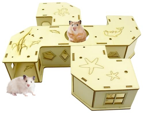 Hamsterröhren Tunnel Interaktives Puzzle-Spielzeug Aktivität Spielplatz