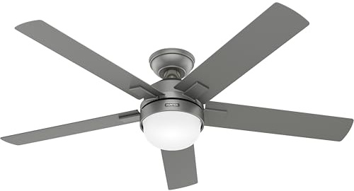 Hunter Ventilatore da soffitto Zeal argento con luce e telecomando