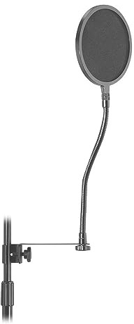 OnStage On-Stage ASVS6-GB Microphone Pop Filter with Clamp and 13 Gooseneck