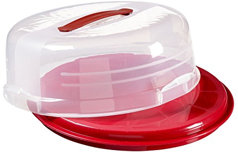 CURVER Round Cake 172569 Kitchen Box Transparent/Red