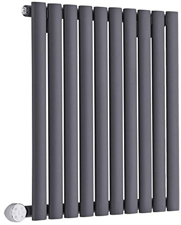 MILANO 600W Anthracite Horizontal Single Panel Electric Radiator 635x595mm