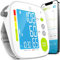 GreaterGoods - Juego completo de puños y kit de monitor de presión arterial, funda de transporte, baterías, enchufe, puño, monitor, aplicación gratuita para iPhone Android incluida, Full Kit, Blanco