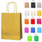 Thepaperbagstore 5 Gold Small Paper Party Bags With Handles - 18x22x8cmColourful Paper Gift Bags for Kids and Adults Parties, Birthdays, Weddings, Baby Showers, Hen Parties and Sweets