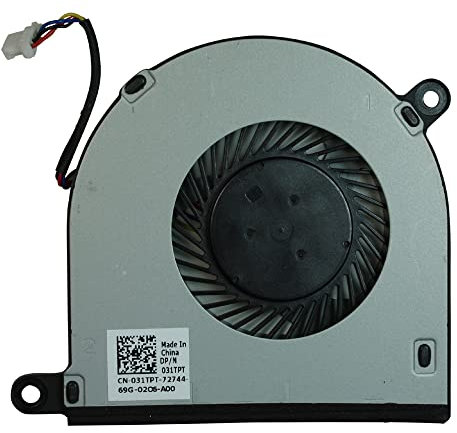 Power4Laptops Ventilador para Ordenadores portátiles Compatible con DELL Inspiron 5568