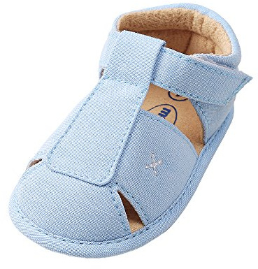 Bambino Ragazzi Suola Morbida Sandali Anti Scivolo Estate Culla Scarpe,Blu,6-12 Mesi