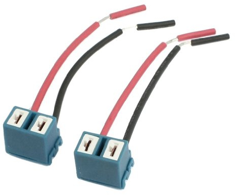 XZANTE 2 Pezzi di angolato Socket H7 Ceramica di Estensione della Lampada del Faro connettore del Cablaggio