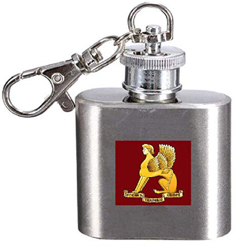 Porte-clés avec Flasque Gravé Cache Bouteille du Corps Leeds - Personnalisable