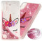 COTDINFOR Samsung Galaxy A10 Hülle Cute Glitzer Handyhülle Sparkle Bling Flüssigkeit Treibsand Schutzhülle Stoßfest Weich Silikon Etui für Samsung Galaxy A10 Sleeping Beauty Unicorn XYLS.