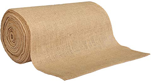 Jahrgang Stil Natürlich Jute Tischläufer 30 cm breit 9 M Rolle Long Leinen Sackleinen Stoff für Hochzeit Dekoration und Mittag oder Abendessen