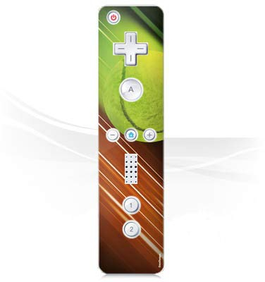 DeinDesign Skin kompatibel mit Nintendo Wii Controller Folie Sticker Tennis Ball Hobby