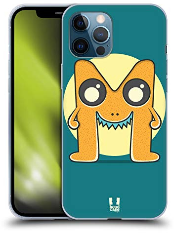 Head Case Designs Monster M Alphabet Monster Soft Gel Handyhülle Hülle kompatibel mit Apple iPhone 12 Pro Max