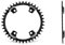 Garbaruk Kettenblatt rund für Shimano GRX 110BCD - Road/CX, Farbe: Schwarz, Kettenblatt 40T