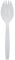 The Safety Zone CPPMDSKBKW1 Medium Weight Polypropylene Spork Bulk White 1000/Case