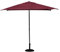 Hespéride - Sombrilla Recta Cuadrada SOYA Rojo Burdeos - 25 x 25 m