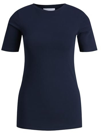 JACK & JONES Damen JJXX JXEVELIN SS Stretch PIMA Tee NOOS T-Shirt, Navy Blazer, S