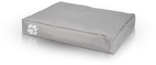 Ecopuf Sitzsack für Hunde oder Katzen, rechteckig, gepolstert, aus Polyester, für den Außen- und Innenbereich, 80 x 60 cm