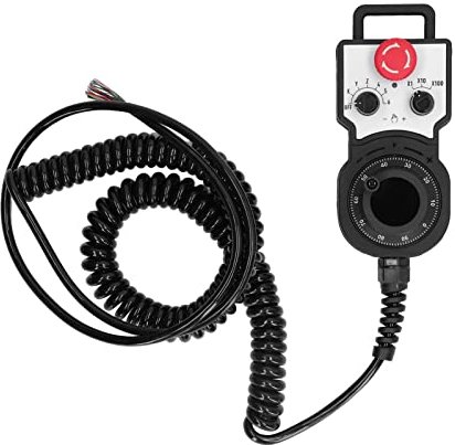 Manueller CNC-Handrad-Impulsgenerator, 5 V 100 PPR, Rückstellbarer Elektronischer CNC-Bewegungsregler, für Siemens, Googol Usw. CNC-Fräser-Gravur-Fräsmaschine