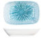 H&H Neptune Piattino Rettangolare in Porcellana, 12cm, Design Moderno ed Elegante, Blu Sfumato