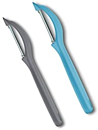 Victorinox Swiss Classic Universalschäler (2-TLG. Vorteils-Set Edition Karibikblau/Cool Grey), 0000