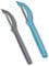 Victorinox Swiss Classic - Pelapatate universale (set da 2 pezzi, edizione limitata, blu caraibico/grigio cool)