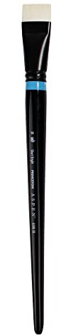 Princeton Aspen, Glare-Free Indoor/Outdoor Brush for Acrylic & Oil, Series 6500S Short Bright Synthetic, Size 14 (P6500SB14)