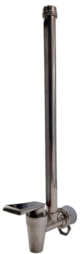 Finerfilters Stainless Steel Spigot Tap with Water Level Sight Glass for 6L Systems - Fits British Berkefeld, Berkey and Other Gravity Water Filter Systems, Drinks dispensers, Water Butts