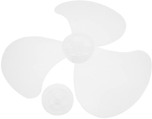 Table Fan 16 inch Plastic Fan Replacement White Fan 3 Leaves Pedestal Fan Repair Part for Table Standing Fans Electric Fan Fan Leaf Replacement