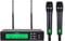 KOMISON Wireless Microphone Systems,2 Channel UHF Wireless Microphone, Cordless Mic Professional Microphones, 200 Adjustable Frequencies, for Singing,Karaoke,Classroom,260ft
