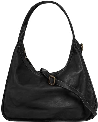 Samantha Look Shopper Echt Leder Damen Made in Italy, Klassische Umhängetasche, geräumige Tasche