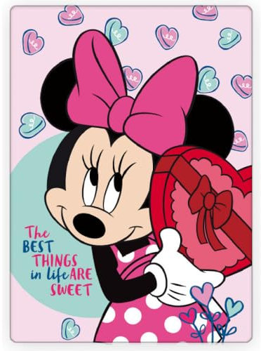 Minnie Mouse Fleece Blanket for Kids - Super Soft Blanket Fleece Throws 140 x 100cm - Gifts for Kids